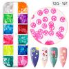 Lentejuelas de manicura transfronterizas, brillo láser mixto, hexágono, corazón, estrella de cinco puntas, luna, lazo, lentejuelas mixtas