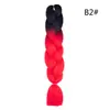 Trenza Jumbo Africana de Colores, Trenzas Sueltas Grandes, Rastas de Color Degradado, Procesamiento Personalizado