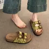 Chinelos Birkenstock de Solado Grosso para Usar no Verão, Novo Estilo Super Popular de 2026, Perfeitos para Combinar com Vestidos, Sandálias de Praia com Solado Macio