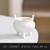 Estufa de Velas de Tres Patas Doméstica Simple de Doble Asa Mini Aromaterapia Portavelas Creativo Quemador de Incienso Aromático Adornos Decorativos