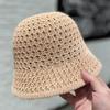 Chapéu de Pescador de Palha Trançado Respirável para Primavera e Verão Estilo Japonês para Crianças Versátil Moda Mostra Rosto Pequeno Guarda-Sol Chapéu de Balde Tendência