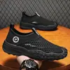 Zapatos de malla grande de secado rápido, zapatos calados para ancianos, zapatos de agua, mocasines sin cordones, zapatos modernos para hombre, estilo de hombre, suministro directo del fabricante