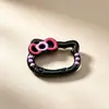 Hebilla de resorte con forma de lazo y efecto de goteo de aceite de color caramelo, accesorio DIY, conector de hebilla colgante para bolsa de dibujos animados lindo