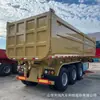 Semirremolque Volquete de Volteo Trasero en Forma de U para Transporte de Carbón y Grava con Puente de Bolsas de Aire, Capaz de Levantar Camión de Puente de Placa de Acero