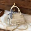 Bolso de Mano de Moda de Verano Bolso de Mujer 2025 Nuevo Bolso Cuadrado Pequeño de Encaje para Chica Dulce Bolso Bandolera Simple