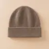 Chapéu de Tricô 100% Caxemira, Espessado e Quente, Novo Modelo Outono e Inverno, Unissex, Adequado para Meia-Idade e Idosos, Chapéu de Lã à Prova de Frio