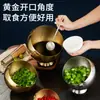 Tazón Inclinado de Acero Inoxidable con Tapa, Tazón Esférico para Salsa de Moje y Condimentos para Olla Caliente, Tazón Pequeño para Condimentos de Restaurante de Olla Caliente, Tazón Comercial para Condimentos