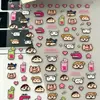 Pegatinas de Manicura de Crayon Shin-Chan Xiaobai Lindas Tridimensionales en Relieve Estilo Pixel de Dibujos Animados Pegatinas Kawaii