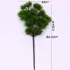 Beleza Pinho Luo Han Agulha de Pinho Thuja Galho de Pinho Folha Bonsai Tiro Adereços Decoração de Árvore Enfeites Paisagem