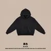 Ropa de Hombre DE Transfronteriza BOXY Estilo Callejero Americano Felpa 350G Sudadera con Capucha Corta Ancha Línea de Cierre Bloque de Color Sudadera con Capucha