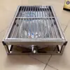 Inodoro para Perros de Acero Inoxidable con Desagüe Directo al Alcantarillado, Inodoro para Mascotas con Descarga Automática, Se Puede Personalizar con Cerramiento, Disponible en Tamaños Grandes