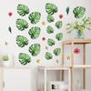 Nueva planta verde nórdica Monstera planta de flores adhesivo de pared autoadhesivo sala de estar dormitorio fondo renovación diseño adhesivo de pared