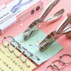 Perforadora de un solo agujero para cuadernos de hojas sueltas, Perforadora de agujeros pequeños de 3 mm, Perforadora de agujeros pequeños para papel, Papelería perforadora manual