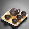 Juego de Té Kung Fu de Arena Púrpura de Mineral Crudo de Alta Gama para el Hogar Tetera Taza de Té Simple Recepción de Oficina Juego Completo Tetera Xishi