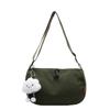 Bolsa de Clase para Estudiante de Pana 2025 Nueva Casual Combinable Simple Bolso de Hombro Gran Capacidad Bolso Bandolera