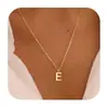 Collar de 26 Letras Europeas y Americanas 2025 Cadena para Clavícula de Acero Inoxidable Moda Minimalista Temperamento Joyería Diaria para Viajes para Mujeres