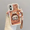 Adecuado para Oppo A58 Dibujos Animados A76 Moda A5 Muñeca Reno13Pro Funda de Teléfono 14F Estilo Extranjero Textura de Cuero