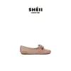 Nuevos Zapatos de Ballet Momo 2026~Aumento de Altura Interna de 3 cm Zapatos de Ballet Casuales con Cordones de Piel de Oveja para Mujer Zapatos para Ir al Trabajo