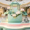 Instalación de Exhibición Decorativa de Sobre de Loto Estilo Chino; Área Escénica Rollo de Loto Exhibición Decorativa Producción de Paisajes Fábrica