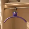 Percha Morada de Pequeño Monstruo para Ropa Infantil para Uso Doméstico, Antideslizante, Sin Marcas, Específica para Bebés, Organizador de Ropa para Bebés