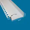 Tira de Vedação de Borda para Fresta Sombreada de Plástico PVC de Lado Único com Ranhura em U para Ranhura de Artesanato de Teto de Gesso