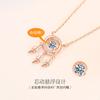 Collar atrapasueños para mujer, cadena de clavícula de plata esterlina, colgante de celebridad en línea, diseño de nicho, regalo de cumpleaños con sentido, corazón palpitante, pluma