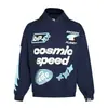 Sudadera con capucha de terciopelo Bpm con estampado de letras Broken Planet, holgada, casual, para hombre y mujer, moderna, otoño e invierno