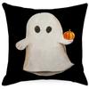 Funda de Almohada Nueva de Halloween Calabaza Fantasma Estampado Lino Sala de Estar Sofá Funda de Cojín Hogar Dormitorio Funda de Almohada