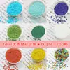 Grânulos de Arroz de Vidro Fosco Cor Sólida 3mm Pulseira Colar Brincos Artesanais DIY Materiais para Joias Atacado