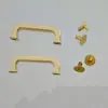 Accesorios metálicos DIY asa de puente de arco hebilla de cinturón desgastada bolsa con medio anillo tornillo metálico cuadrado redondeado correa para el hombro fija
