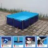 Estanque de peces con marco de lona para exportación, estanque de peces de tela impermeable y engrosada, pecera para acuicultura al aire libre, piscina