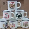 Caneca de Água Cerâmica Criativa Caneca de Chá Cerâmica Desenho Animado Fofa Caneca de Água Presente de Evento de Inauguração Caneca Clássica Huai
