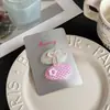 Pinza para el Cabello de Lunares Rosas y Verdes con Forma de Corazón, Estilo Bosque, Accesorio de Cabello de Alta Gama para Niña, Pinza para el Cabello linda para Niños, Adorno para la Cabeza