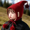 Chapéus Infantis para Outono e Inverno, Chapéus de Lã Tricotados Quentes e Espessos com Proteção para as Orelhas para Meninos e Meninas, Chapéus de Elfo Fofos à Prova de Vento