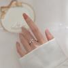 Anillo de lazo para mujer, plata de ley S925, nicho de alta gama, anillo abierto, anillo de dedo con forma de comida Joker, joyería al por mayor