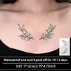 Las Populares Pegatinas de Tatuaje de Hojas y Hierbas Estilo Antiguo de Temu Son Duraderas, Impermeables, Tatuajes Falsos de Plantas Tradicionales para Hombres y Mujeres en Brazos y Piernas