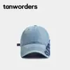 Gorra de Béisbol de Mezclilla Estilo Retro Americano con Bordado Lateral, Unisex Casual de Ala Ancha, Gorra Tipo Pato Adelgazante, Marca de Moda