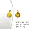 Prata S925 Estátuas de Buda Azul Queimado Pingente Pequeno Dupla Face Guanyin de Cinco Mãos Titiao Acessórios de Joias DIY