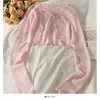 Cárdigan con Cordones Chal Protector Solar Camisola para Mujer Ropa de Abrigo Verano Seda de Hielo Adorno de Volantes Manga Larga Cubre-todo Chifón Chaqueta Corta