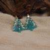 Fuguang resina flor seca árbol de Navidad adornos navideños accesorios manualidades de resina accesorios colgante collar DIY
