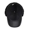 Sombrero Lei Feng Cálido para Hombres de Mediana Edad y Mayores, Protección para los Oídos de Invierno para Personas Mayores, Gorra de Béisbol con Visera para Hombre, Sombrero de Invierno para Abuelo, Transfronterizo