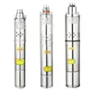 Bomba de Tornillo Sumergible de Acero Inoxidable Doméstica Totalmente Automática Bomba para Pozos Profundos 220V Monofásica Agua de Pozo Alto Rendimiento Bomba de Agua Pequeña