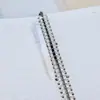 Carpeta Cuaderno de Hojas Sueltas Simple Desmontable Bloc de Notas para Estudiantes A5 Línea Horizontal Cuaderno de Espiral Cuadrículas Cuadrículas Cuaderno