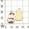 Venta Caliente Transfronteriza Mixto 20 Goteo de Aceite Aleación Serie de Papá Noel Copo de Nieve Colgantes Colgantes Accesorios para Joyería DIY