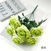 7 cabeça sonho rosa buquê de casamento hall hotel macio ornamentos florais pastoral casa falsa flor fotografia adereços