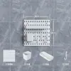 Tablero de Almacenamiento de Cocina Montado en la Pared Sin Taladro, Tablero Perforado Extra Grande, Autoadhesivo, Estante Sin Taladrar, Solución de Almacenamiento en la Pared del Baño