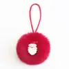 Adorno de Bola de Pelo de Conejo Sintético para Árbol de Navidad, Colgante Decorativo de Bola de Felpa, Accesorios de Bola de Pelo, Regalo de Navidad, Venta al por Mayor desde el Fabricante
