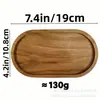 Bandeja de Madera de Acacia Bandeja Doméstica para Frutas y Snacks Múltiples Especificaciones Creativa para el Té de la Tarde Bandeja Sólida de Madera Bandeja para Niños