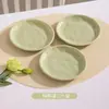 Plato para escupir espinas de shirako Plato pequeño de grado alimenticio para el hogar Plato de fruta Plato de aperitivos de cerámica Plato de deshechos