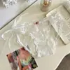 Calzones de Encaje Sexy para Mujer Estilo Francés de Cintura Baja Encaje Transpirable Algodón con Entrepierna Amigable con la Piel para Mujer
